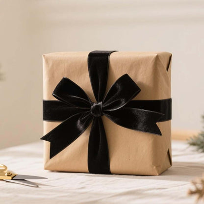 LaRibbons Thin Velvet Ribbon 1 Inch x 25 Yards, Black Velvet Ribbon for Christmas Tree, Gift Wrapping, Wreath Bow, Outdoor Decoration - Crafty Corner