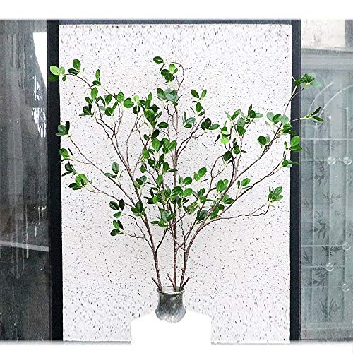 43" Artificial Greenery Stems Plants Faux Leaf Green Eucalytus Branches Ficus Twig Fern Fake Green Bushes Shrubs for Home Party Wedding Decoration (4 Count)