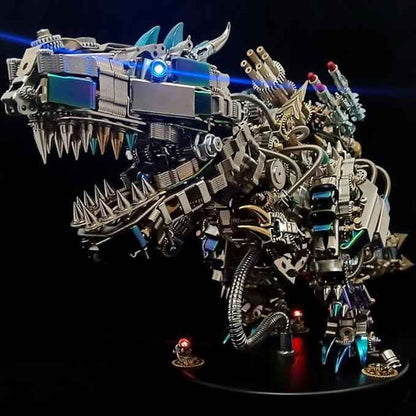 Metalkitor 3D Metal Puzzle for Adults, Tyrannosaurus Rex Model Kit Jigsaw- Steampunk DIY Ornament - Assembly Dinosaur Crafts Brain Teaser - Perfect Room Decor and Gift Choice