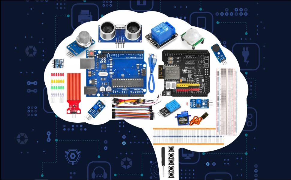 IoT WiFi Learning Coding Starter Kit with ESP8266 Module for Arduino