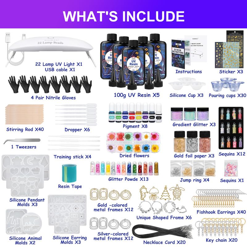 UV Resin Jewelry Making Kit