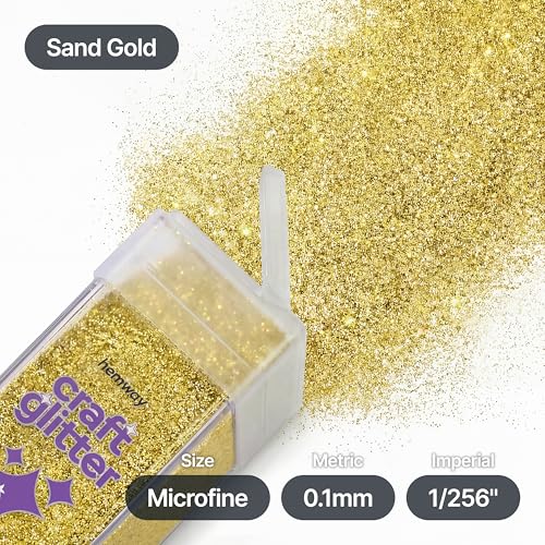 Craft Glitter Shaker Sand Gold 130g Microfine (3.8 Ounce)