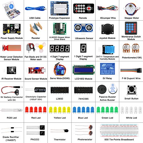 Project Super Starter Kit for R3 Mega2560 Mega328 Nano with Tutorial Compatible with Arduino IDE