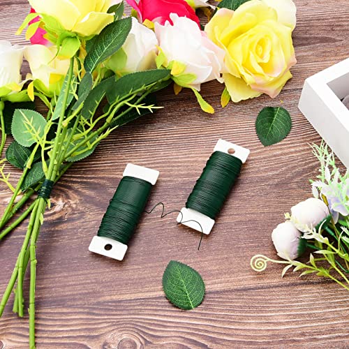 22 Gauge Floral Flexible Paddle Wire for Christmas Wreath Tree (3 Count)