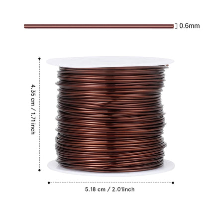 164FT Jewelry Wire 22 Gauge Tarnish-Resistant Copper Beading Wires Roll Bulk for DIY Crafts Jewelry Making, Red Brown - Crafty Corner