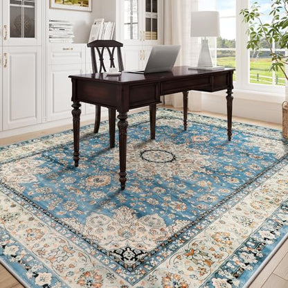 Felice Oriental Floral Medallion Area Rug