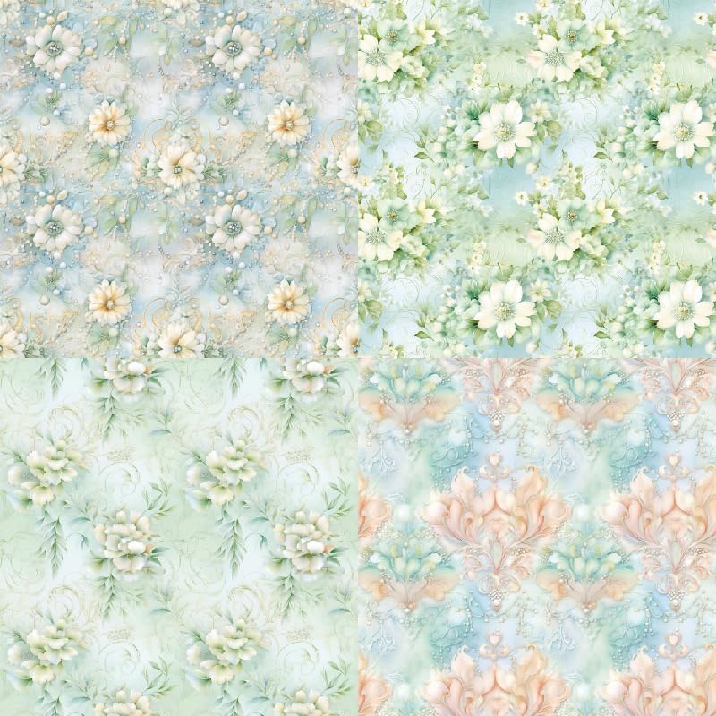 Vintage Green Floral Scrapbook Paper Pad Color Patterned Paper 6×6,24 Sheets Single-Sided Flower Scrapbooking CardStock Papers Pad for Holiday Cardmaking DIY Origami Journaling. - Crafty Corner