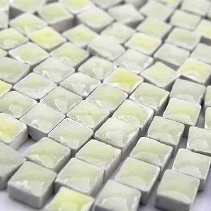 Mosaic Square 1000 Tiles 0.19inch 5mm DIY Picture Frames Jewelry Coasters, Pale Ivory, WW01