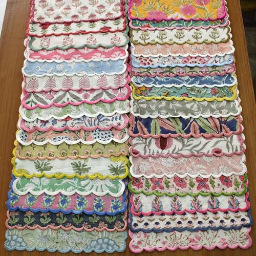 Cloth Napkins 100% Pure Cotton Farmhouse Wedding Dinner Napkins for Halloween (4.2329 Ounce)