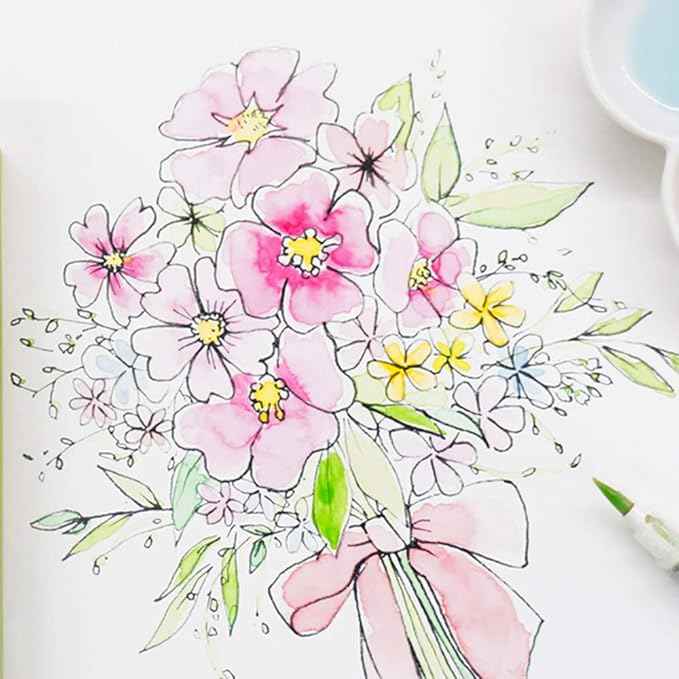 Kuretake GANSAI TAMBI Watercolor Paint Set, 18 Colors, Professional-quality for artists and crafters, for kids, adult, Made in Japan