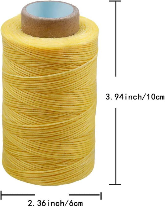 Colorful 284Yards Leather Sewing Waxed Thread-Practical Long Stitching Thread for Leather Craft DIY/Bookbinding/Shoe Repairing
