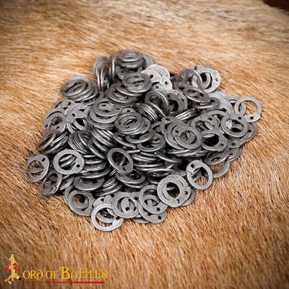 200G 1Kg Chainmail Loose Rings for Armor Crafting Perfect for DIY Chainmail Projects & Armor Repairs