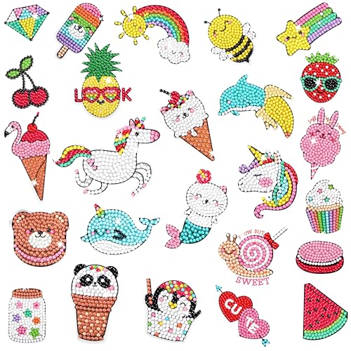 5D Unicorn Diamond Painting Stickers Kits Arts and Crafts for Kids