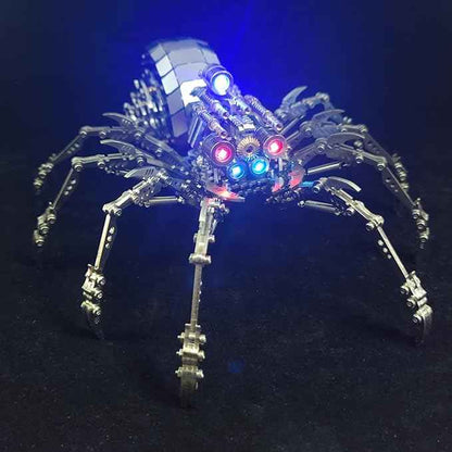 3D Metal Puzzle Mechanical Spider Model Kits, 203 Pieces 3D Stainless Steel Puzzle Jigsaw DIY Assembly Steampunk Metal Model Kits