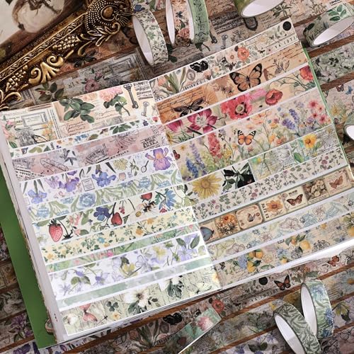 42 Rolls Vintage Washi Tape Set (42 Count)