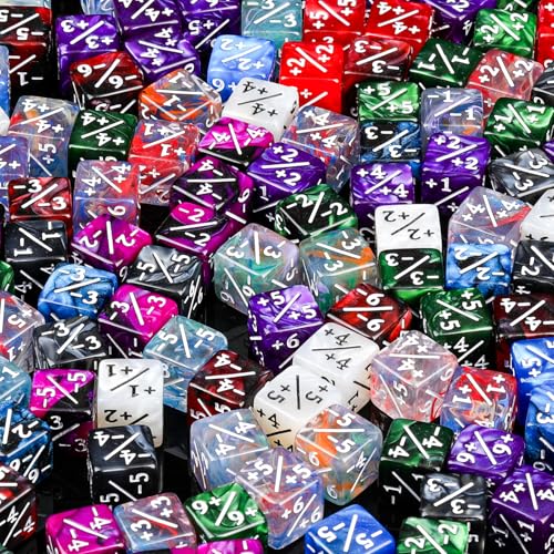 400 Pieces Magic Life Counter Token Dice Compatible with Magic Card Game Accessories CCG Creature Stats 12 Colors (400 Count)