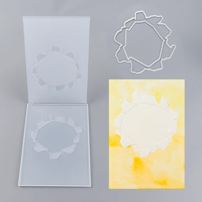 BAOFALI3D Embossing Folder and Metal Die Set for Card Making,Hollow Flower Texture Embossing Template Paper Card Embossing Stencil for DIY Scrapbooking Photo Album Card Paper Craft Decoration