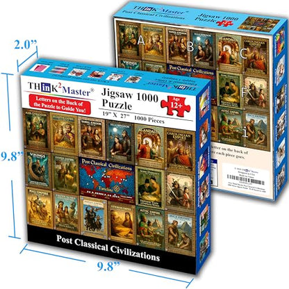 Colorful Post Classical Civilization 1000 Pieces Large Format Jigsaw Puzzle