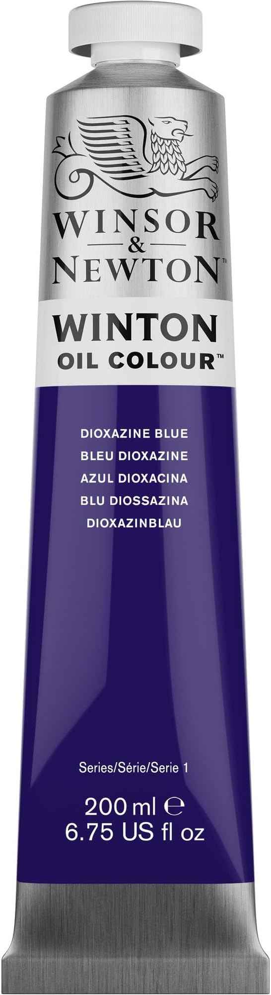 Winsor & Newton Winton Oil Color, 200ml (6.75-oz) Tube, Dioxazine Blue