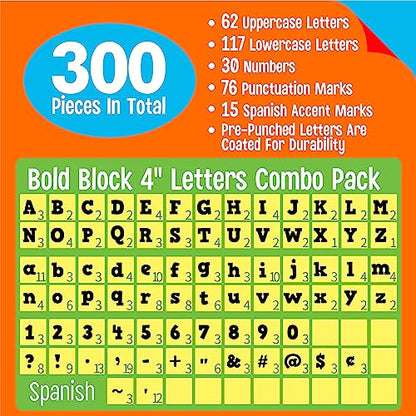 300 PCS Alphabet Combo Set