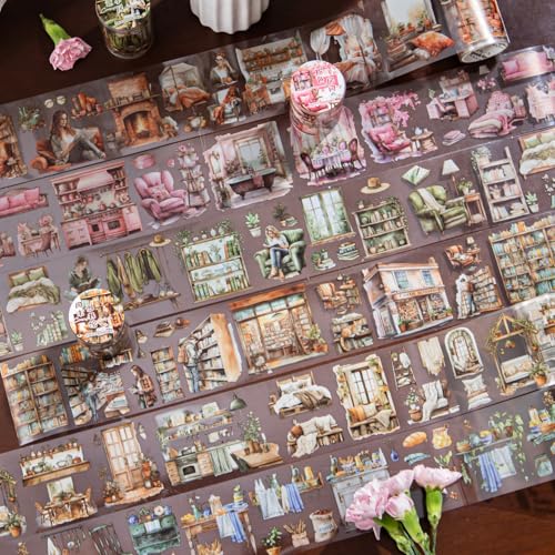 6Pcs Living Theme PET Tapes (6 Count)