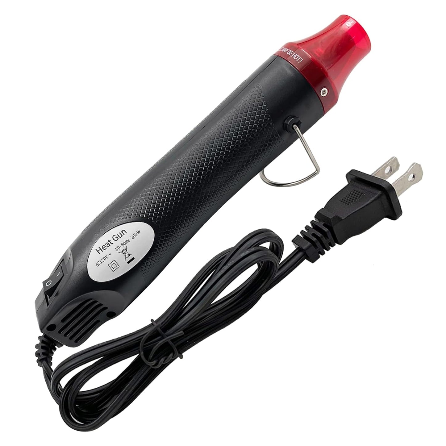 Mini Heat Gun, Portable Hot Air Gun Tool for DIY Crafts Heat Shrink Gun for Epoxy Resin, Embossing, Shrinking Wrapping Drying Paint Removing Stickers (Black) - Crafty Corner