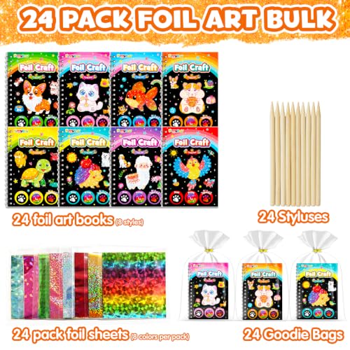 Foil Art Party Favors for Kids (24 Count)