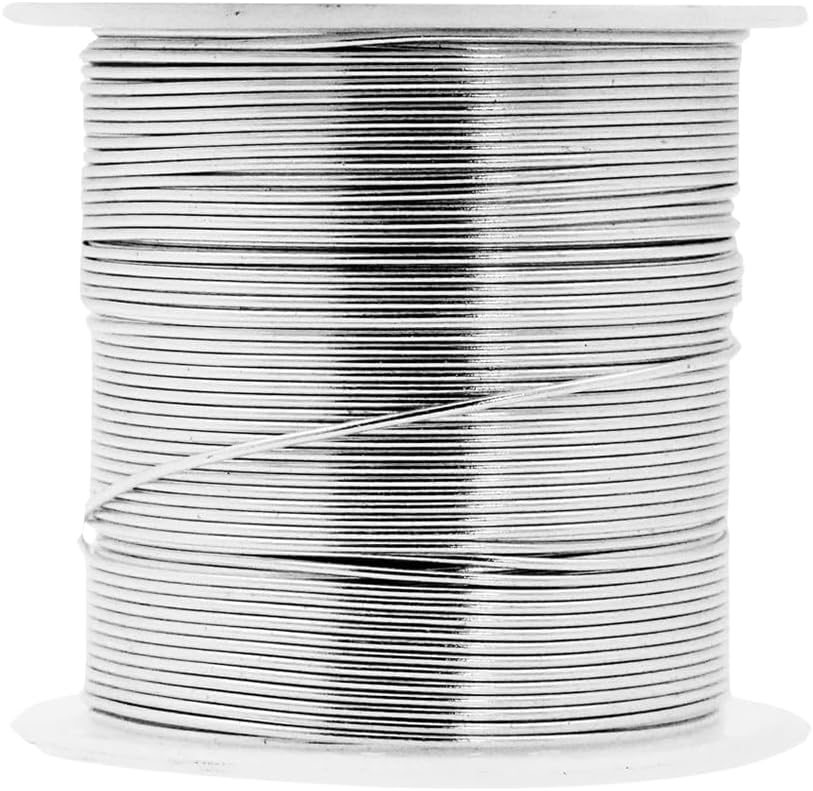 Mandala Crafts 20 Gauge Anodized Aluminum Craft Wire for Jewelry Making - 450 FT Colored Flexible Silver Copper Gold True Blue Purple Pink Wire - Bendable for Bonsai Armature Crafting Sculpting - Crafty Corner