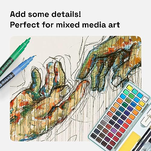 12 Multicolor Paint Pens for Glass Marking (12 Count)