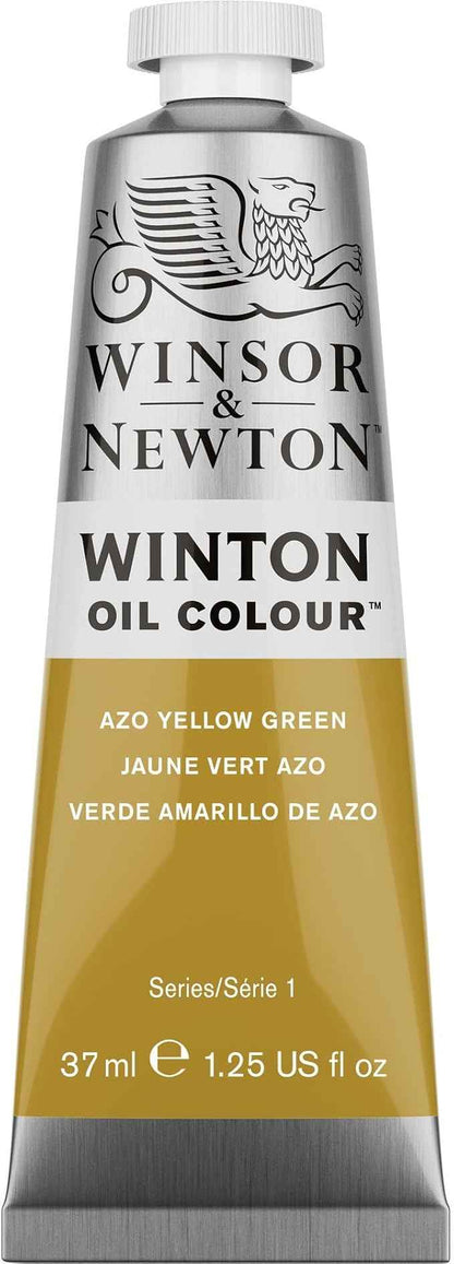Winsor & Newton Winton Oil Color, 37ml (1.25-oz) Tube, Azo Yellow Green