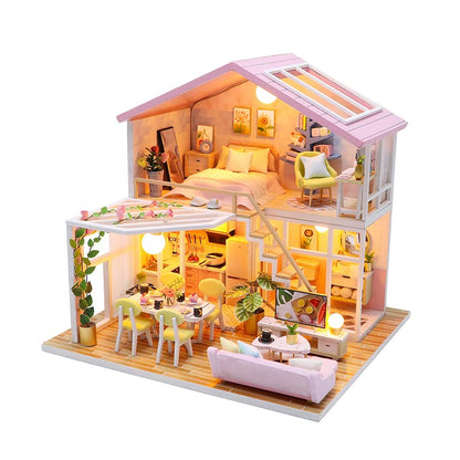 DIY Miniature House Kit for Adults