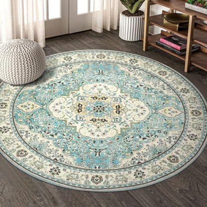 Felice Floral Medallion Round Rug