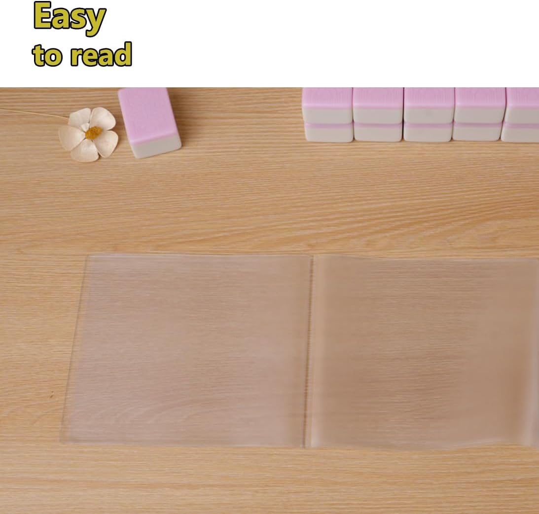 aoG Mahjong Card Holder, Large Print, 1 Pcs, for Mah Jongg Hands and Rules, Non Glare, PVC Plastic, Soft, Durable, 2025