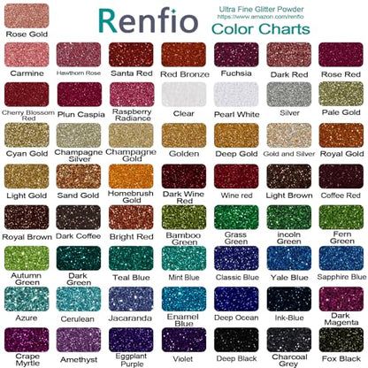 Ultra Fine Glitter Powder Metallic Resin Glitter 2.11 Oz