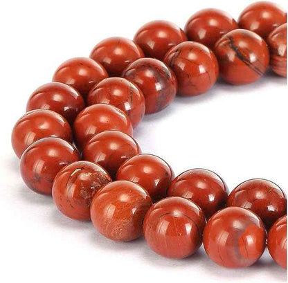 120pcs Adabele Natural Red River Jasper Healing Gemstone 6mm (0.24 inch) Round Loose Beads Gem Stone Spacer for Craft Jewelry Making GF15-6