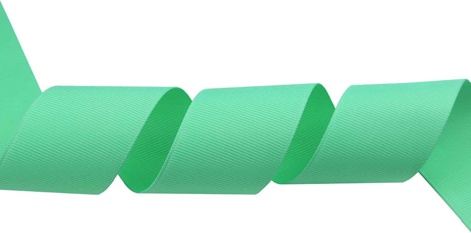 ITIsparkle 11/2" Inch Grosgrain Ribbon 25 Yards-Roll Set for Gift Wrapping Cake Decoration Party Favor Hair Braids Hair Bow Baby Shower Decoration Floral Arrangement Craft Supplies, Aqua Ribbon - Crafty Corner
