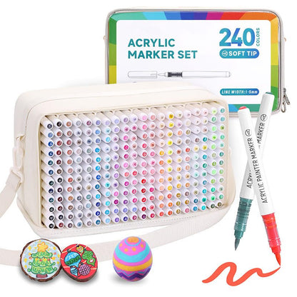 Water Based Acrylic Paint Markers (240 Count)
