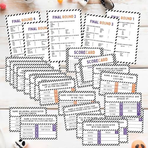 Halloween Party Friendly Feud Game with 2 Answer Buzzers (30 Count)