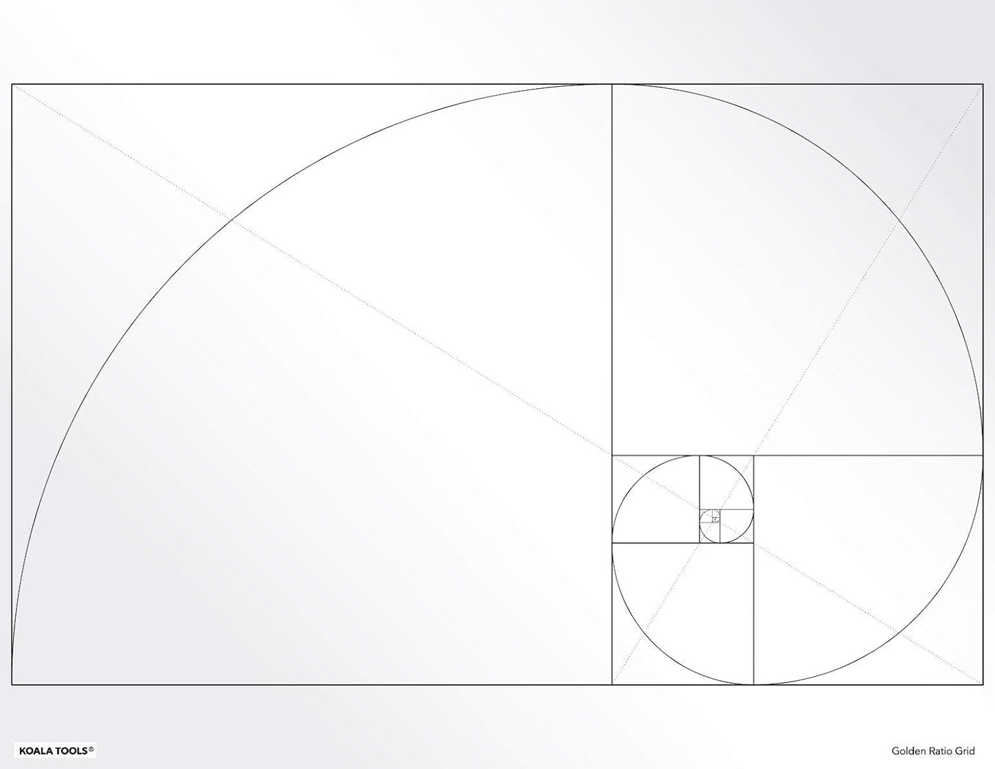 Koala Tools | Geometric Grid Transparency Sheets (Variety Pack of 4) - 8.5" x 11" | Overhead Projector and Light Box Transparencies - Tracing Film for Sketching & Drawing