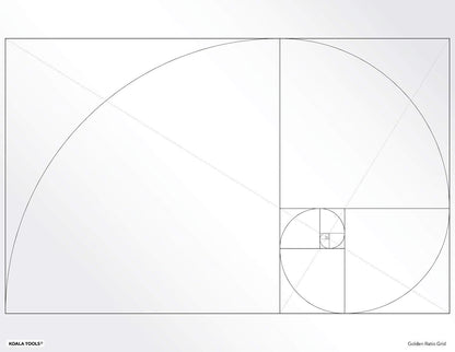 Koala Tools | Geometric Grid Transparency Sheets (Variety Pack of 4) - 8.5" x 11" | Overhead Projector and Light Box Transparencies - Tracing Film for Sketching & Drawing