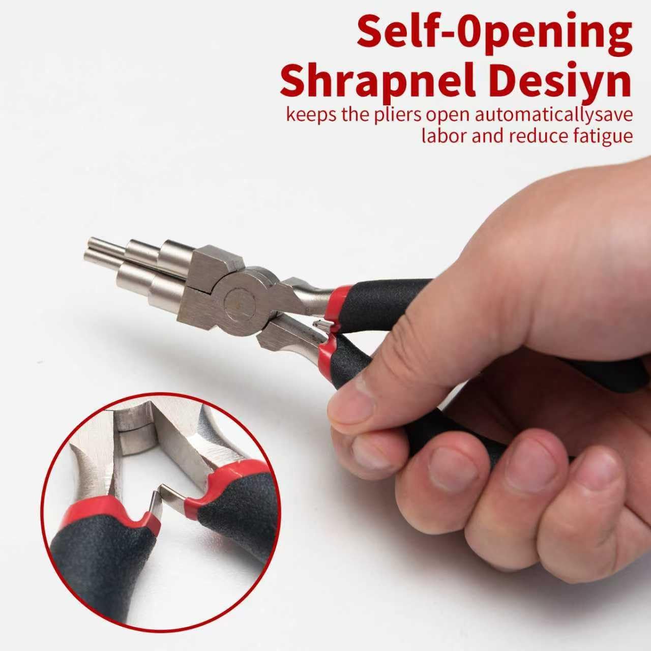 WISEUP Jewelry Pliers Set - 6 in 1 Bail Making Plier, Making Nylon Plier for Jewelry DIY Craft，Repair & Wire Wrapping，jewelry making tools - Crafty Corner