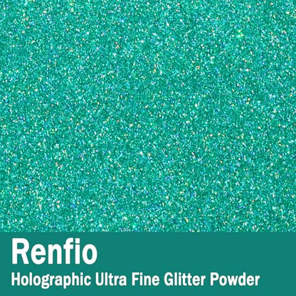 Holographic Ultra Fine Blue Glitter Powder Metallic Resin Glitter