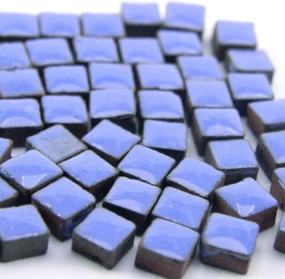 Create a Stunning Mosaic, Small Tiles Ceramic 1000 Parts, 5mm 0.19 inch Intense Blue, RB07