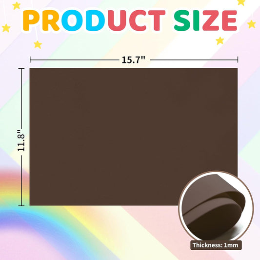 20 PCS EVA Foam Sheets DIY Handcraft Materials 1mm Thick 15.7 x 11.8 Inches Brown EVA Foam Papers for Arts and Crafts - Crafty Corner