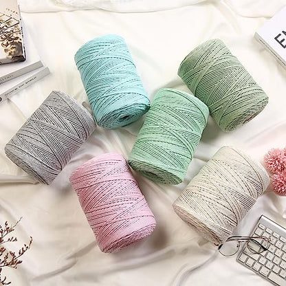 Cotton Macrame Cord 3mm 546yards Natural Colored Macrame Supplies
