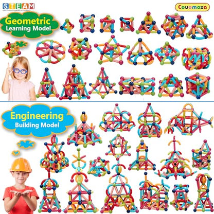 Magnetic Toy Montessori for Kids (132 Count)