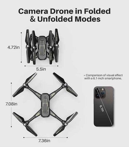 SYMA Drone with Camera for Adults, X710W FPV HD 1080P Camera Drone for Beginners, Foldable Quadcopter Toys Gifts with Optical Flow Positioning, Tap Fly, Headless Mode, 24Mins Long Flight Time