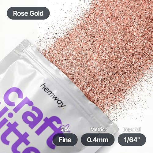 Craft Glitter Rose Gold 100g Fine Glitter (3.5 Ounce)