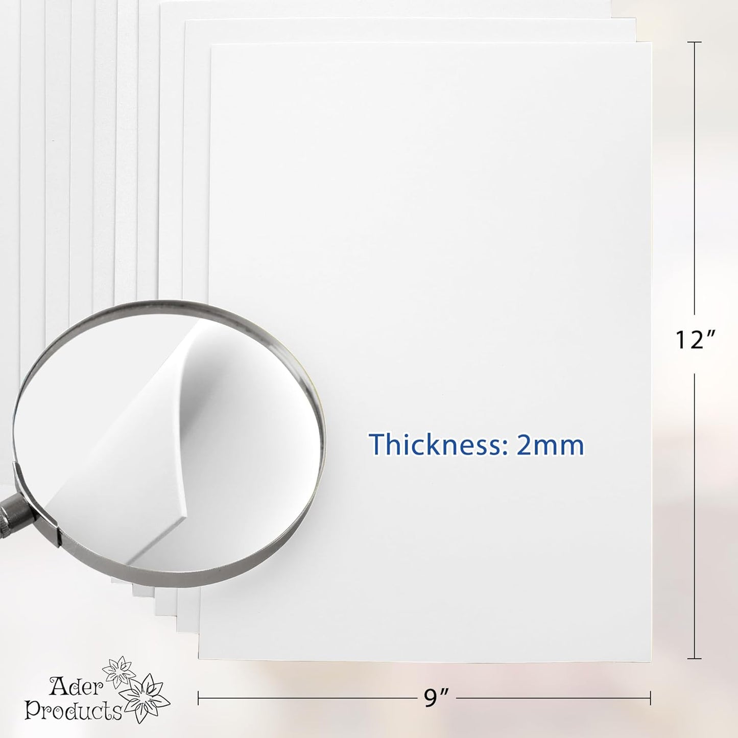 White EVA Foam Sheets for Crafts, 15 Pack, 9 x 12 Inch, 2mm Thickness – Ideal for DIY Arts and Crafts, Foam Paper for Kids, Cosplay and Costumes15 Pack - Crafty Corner