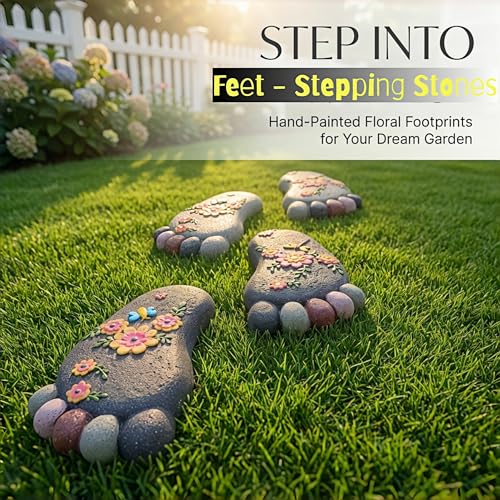 Outdoor Lawn Footprint Stepping Stones